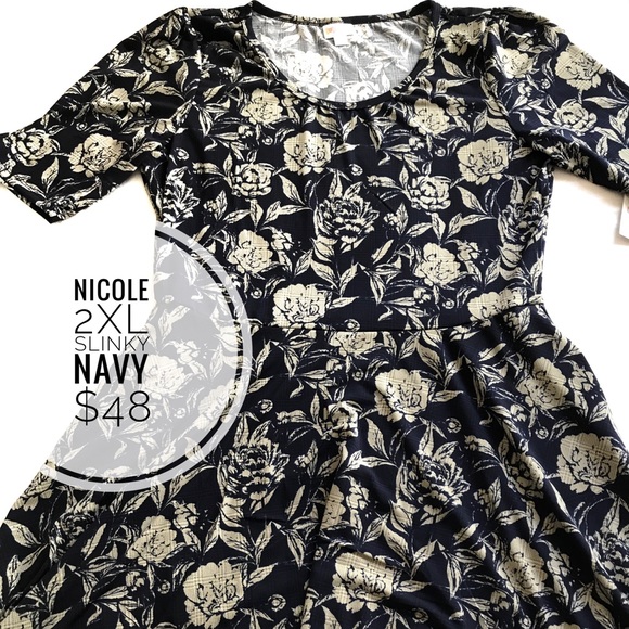 LuLaRoe Dresses & Skirts - Lularoe Nicole dress with pockets NWT M,2xl slinky LuLaRoe Dresses & Skirts - Lularoe Nicole dress with pockets NWT M,2xl slinky